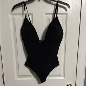 Black one piece thong shapewear